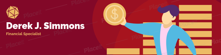 Placeit Linkedin Banner Maker With A Finance Theme