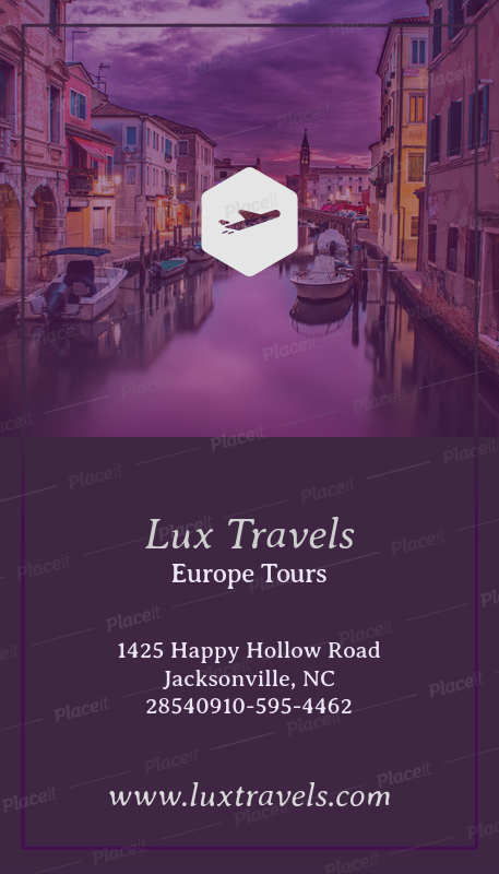 placeit luxury travel business card maker