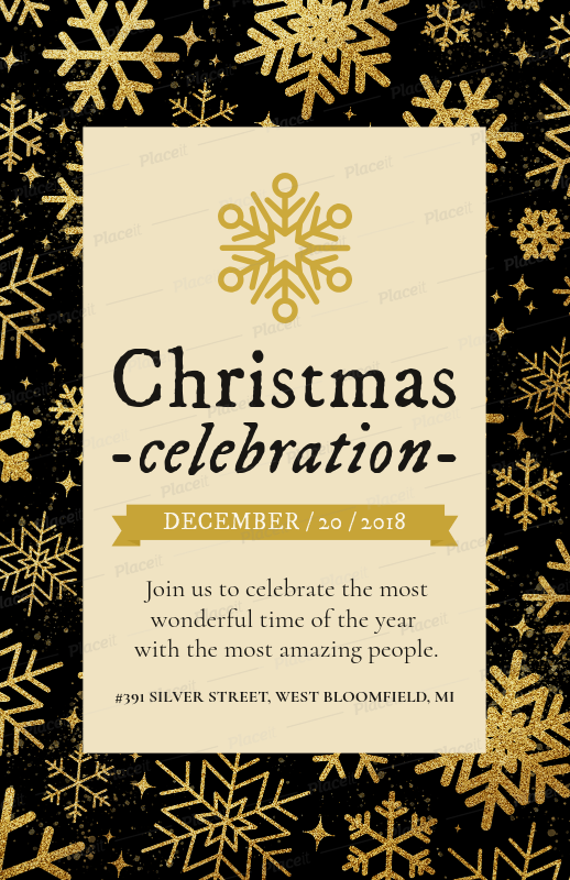 holiday flyer design template for an xmas celebration 848a holiday flyer