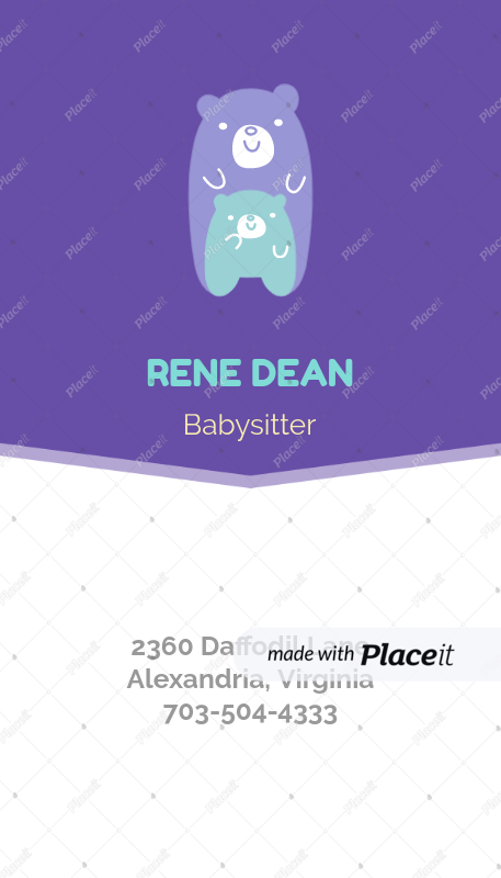 business card maker for babysitting business cards 354aforeground image - Babysitting Business Cards business card maker for babysitting business cards 354aforeground image - Babysitting Business Cards