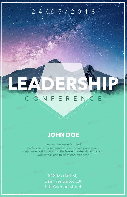 online flyer design template for a leadership conference 90 conference flyer