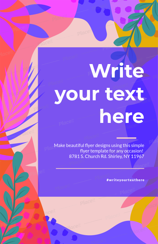 placeit online flyer maker for artistic designs