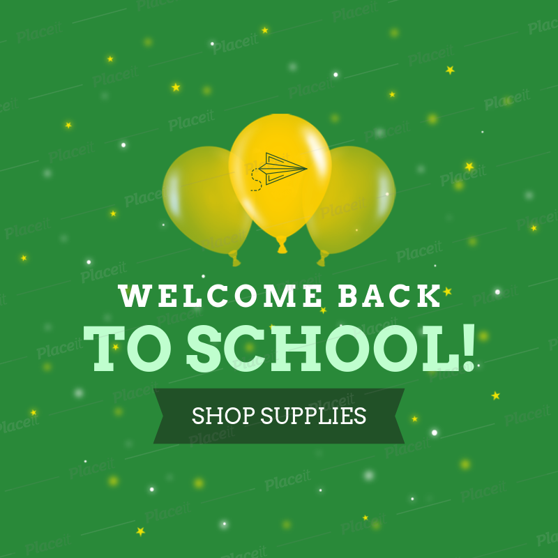 Placeit Back To School Themed Ad Banner Maker