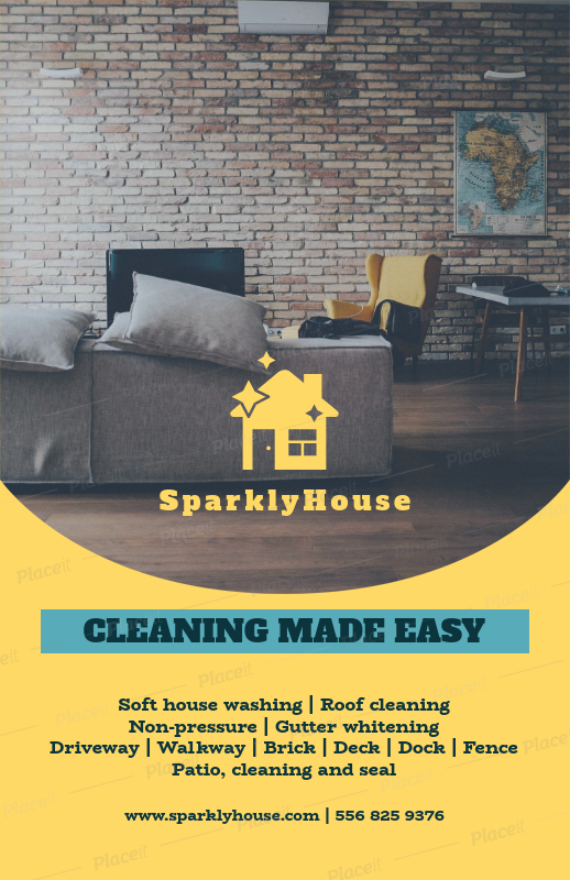 placeit laundry online flyer maker