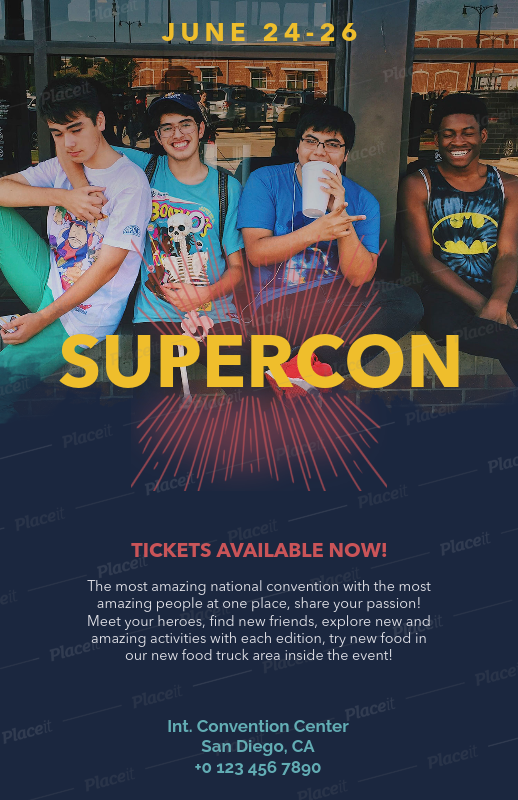 placeit event flyer maker for conventions