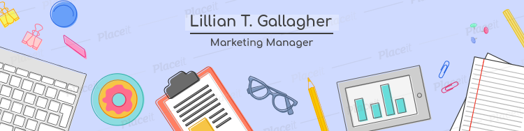 Placeit Linkedin Banner Template For A Marketing Manager