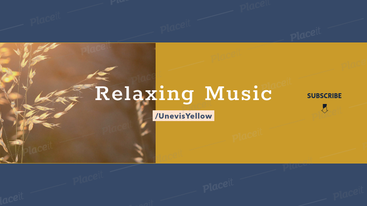 Placeit Youtube Banner Generator For A Relaxing Youtube Music