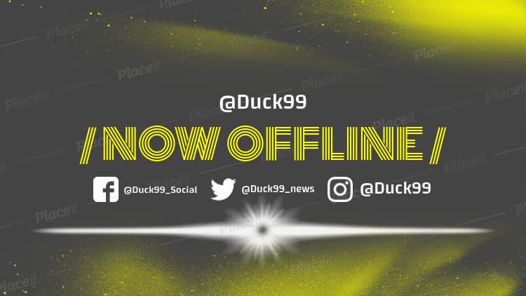 Placeit Twitch Offline Banner Maker With Spray Paint Clipart