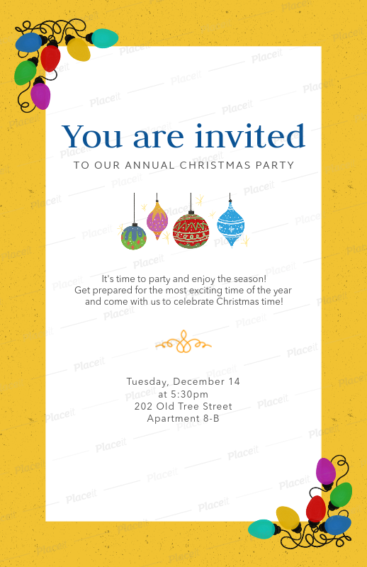 placeit christmas party flyer template