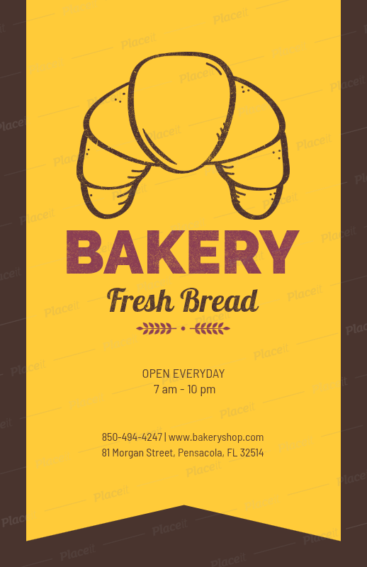 bakery flyer maker with pastry graphics 369 design your own flyer