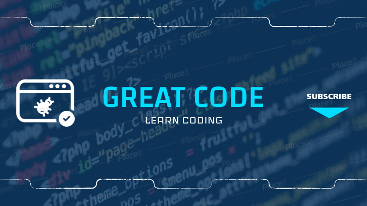 Placeit Youtube Banner Maker For Coding Tutorials