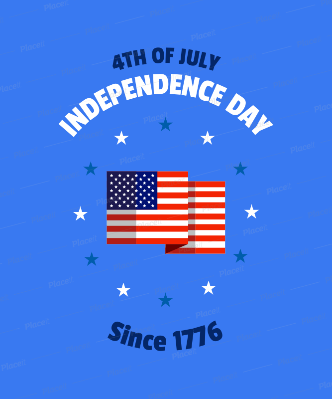 placeit 4th of july shirt design template