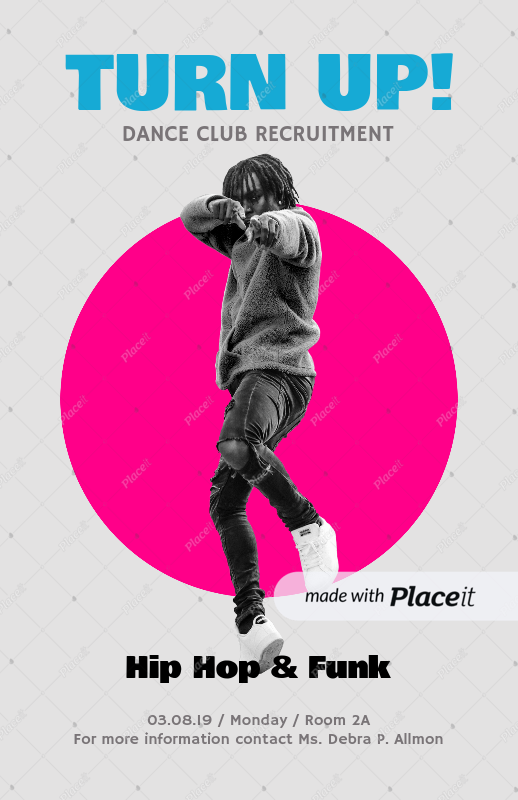 placeit online flyer maker for dance clubs