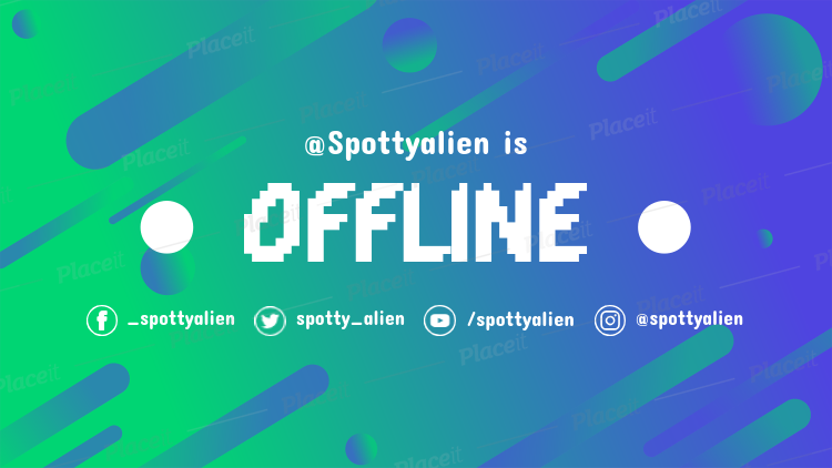 twitch offline banner maker with green and blue gradient 976d blue and green gradient