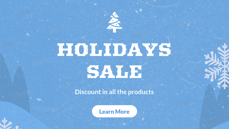 Placeit Holiday Banner Maker For A Big Winter Sale