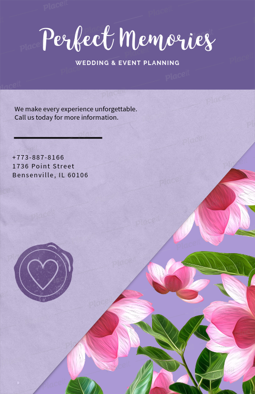 placeit wedding planning flyer template