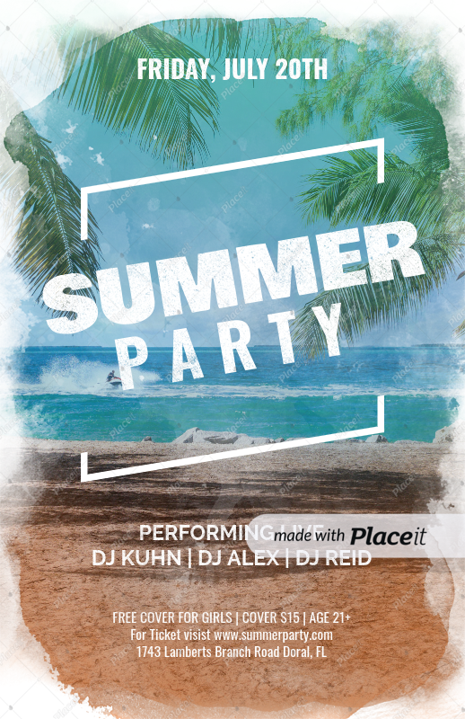online flyer maker for a summer party a133 how can i make a flyer online for free