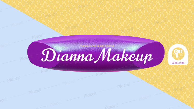 Placeit Youtube Beauty Tutorial Channel Banner Maker