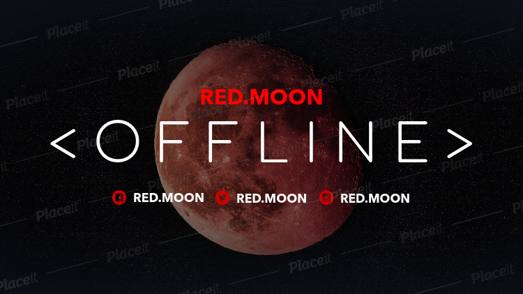 Placeit Offline Twitch Banner Maker With Eclipse Images