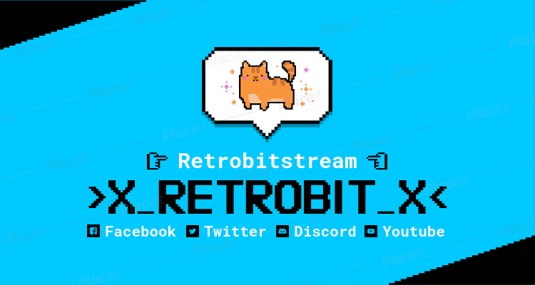 Placeit Twitch Banner Maker With A Pixel Art Style