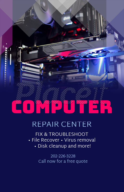 placeit online flyer maker for computer repair businesses