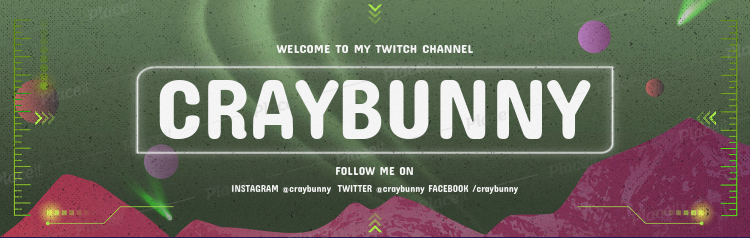 Placeit Twitch Banner Creator With An Alien Sky