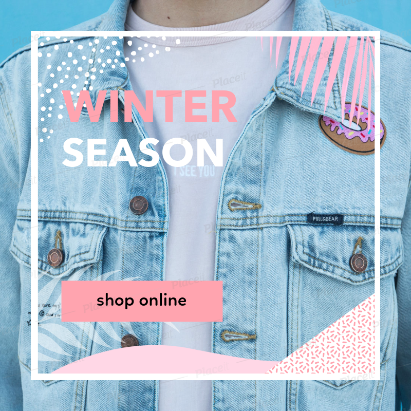 Placeit Ad Banner Maker For A Winter Season Sale With A