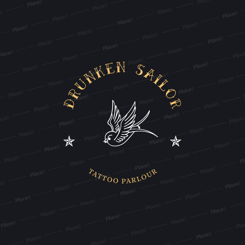 Placeit Logo Maker For Tattoo Shops
