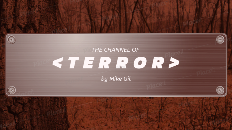 Placeit Simple Youtube Banner Generator For A Horror Gaming Channel