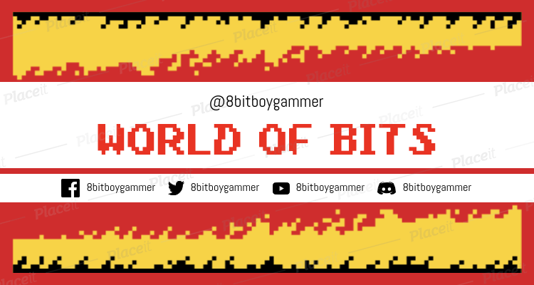 Placeit Twitch Banner Maker With 8 Bit Patterns And Retro Design