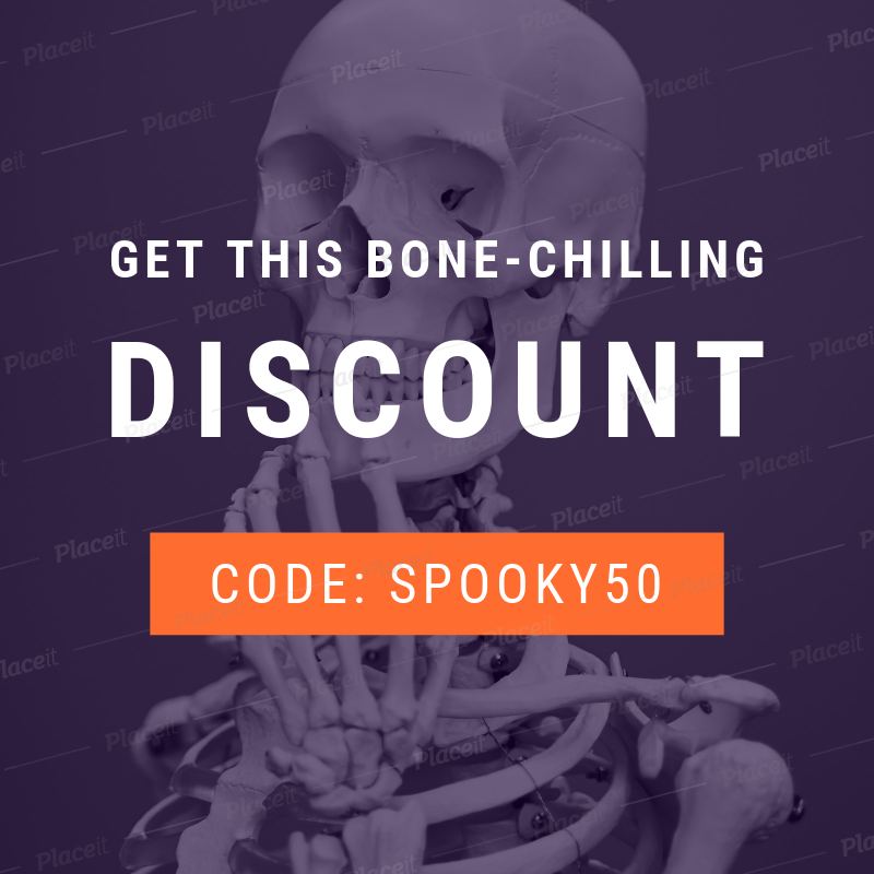 Placeit Halloween Special Discount Online Banner Generator