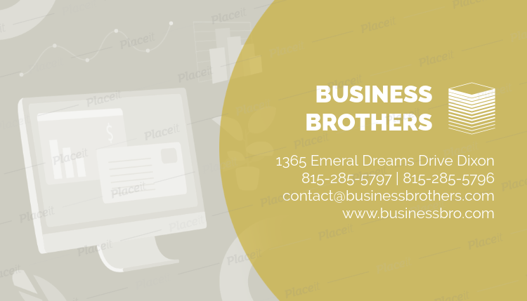 placeit tax preparer business card maker